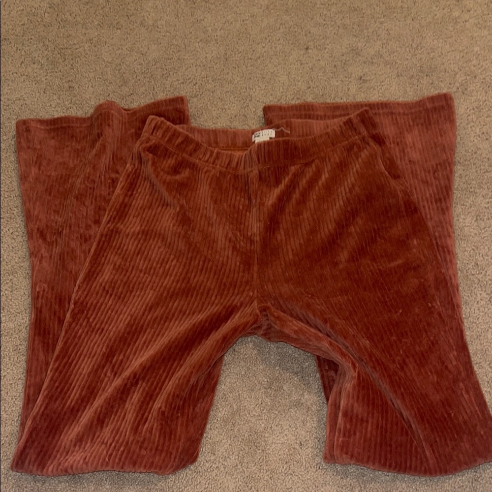 Billabong High Rise Hit A Cord Wide Leg Pants